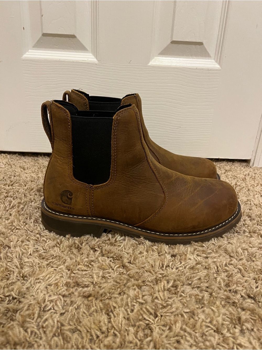 Carhartt Brown Pull-On Chukka Work Boots